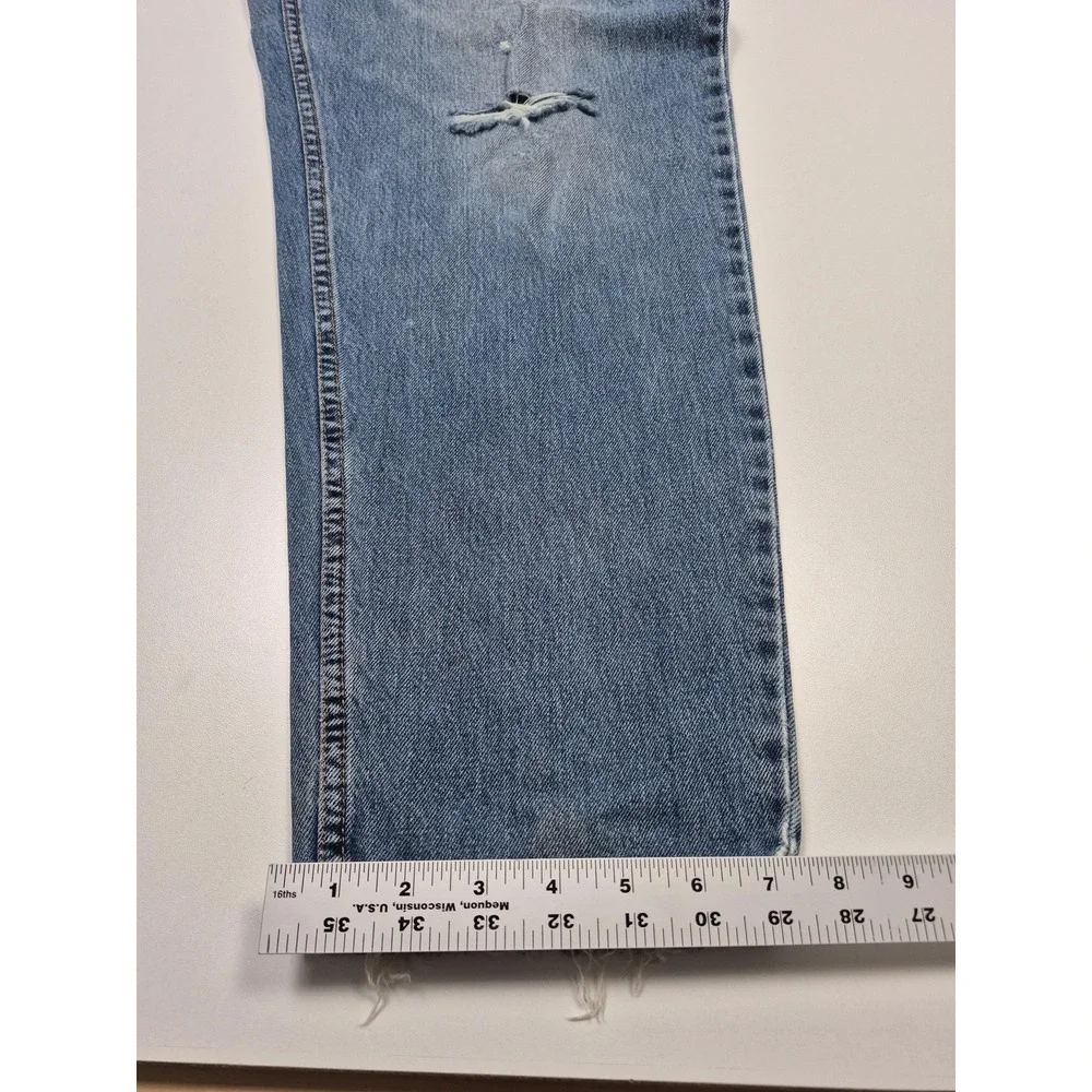 Vintage Levis 560 Loose Tapered Jeans Mens 36x30 Blue Denim USA 90s Distressed